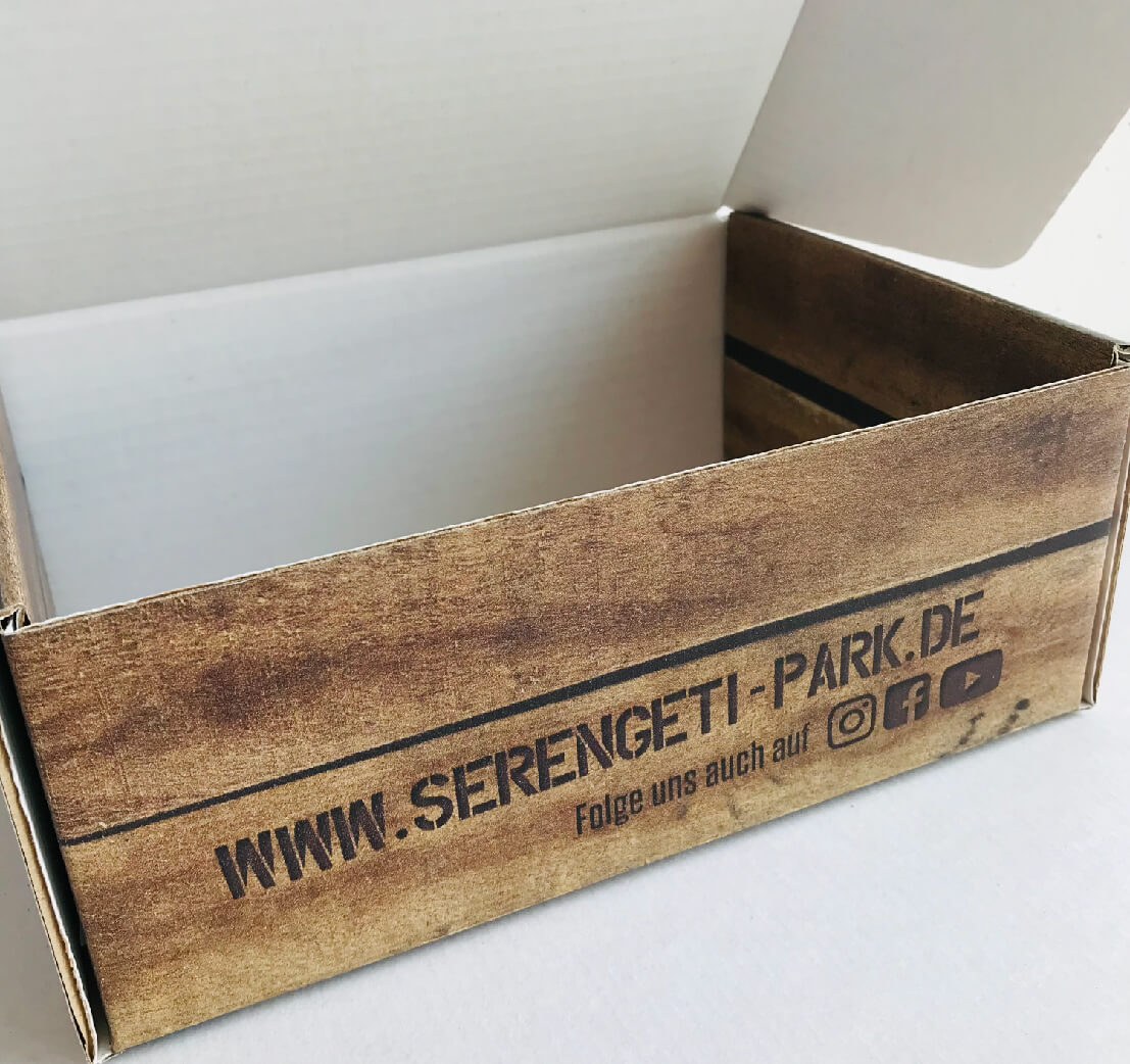 Serengeti-Box bedruckt PrintYourBox